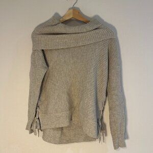 Wearing Your Heart on Your Sleeve Cowl Neck Sweater